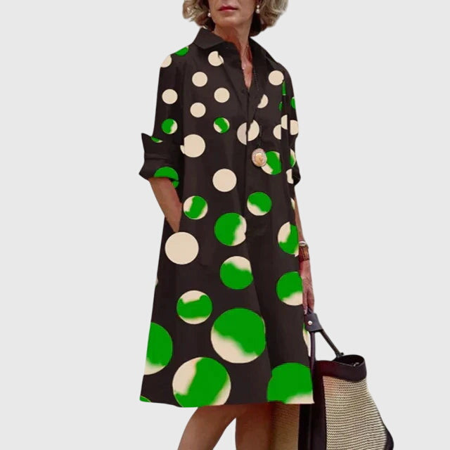 Alma | Elegant Klänning Med Fickor