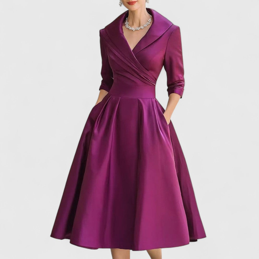 Tyra | Elegant Midi Klänning