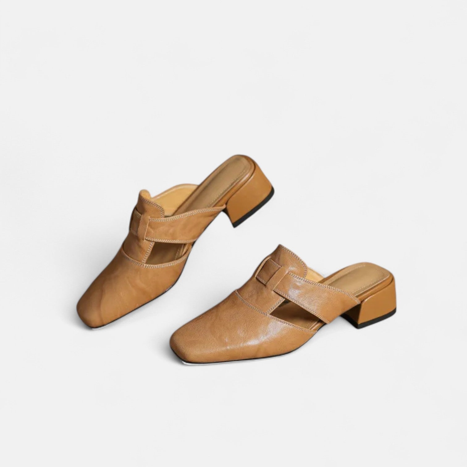 Sigrid | Eleganta Läder Sandaler i Svart