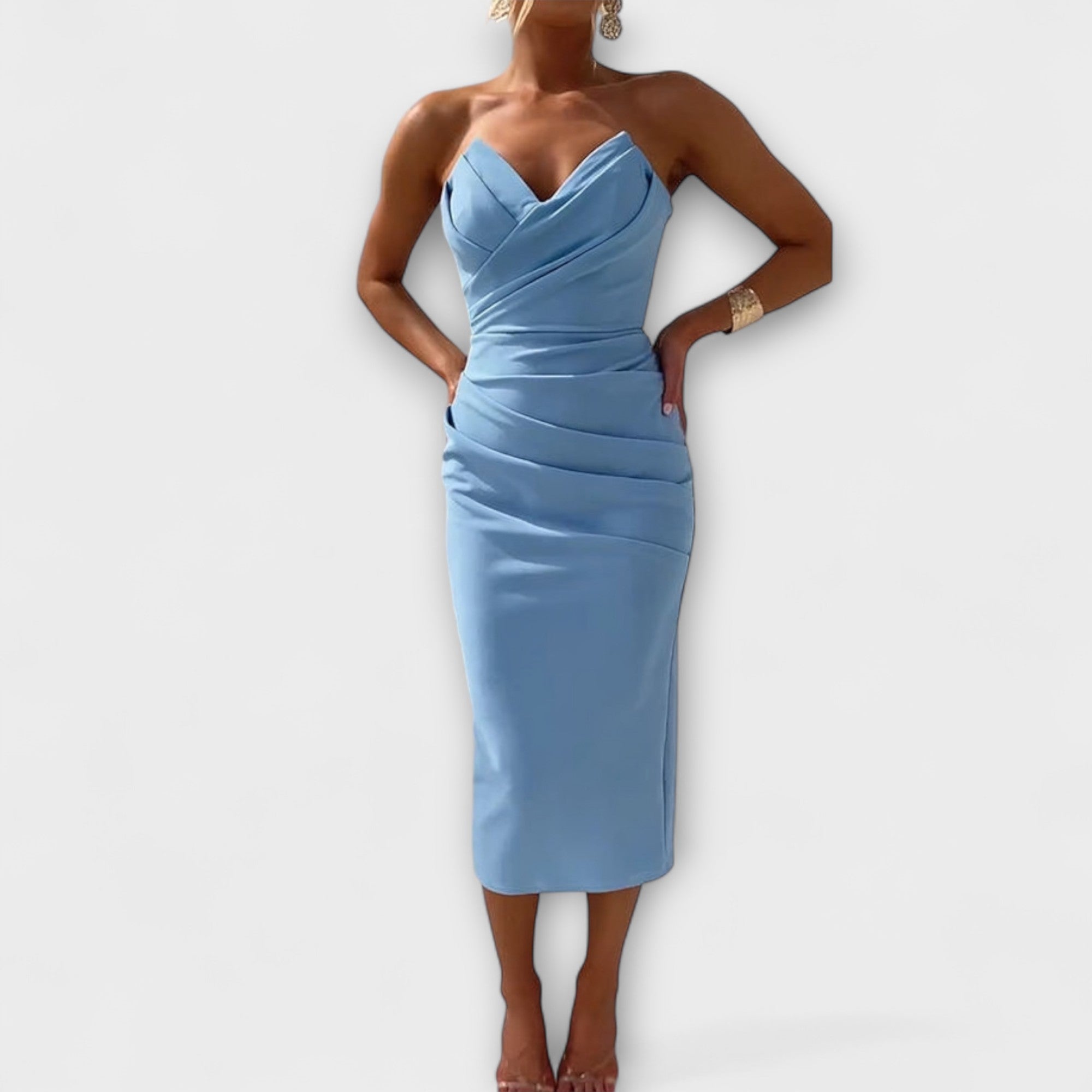 Stina | Elegant Off-Shoulder Klänning