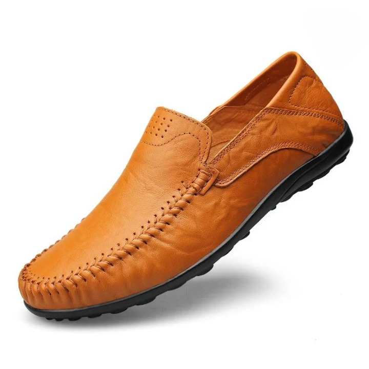 Eva | Klassiska Loafers i Svart LĂ€der