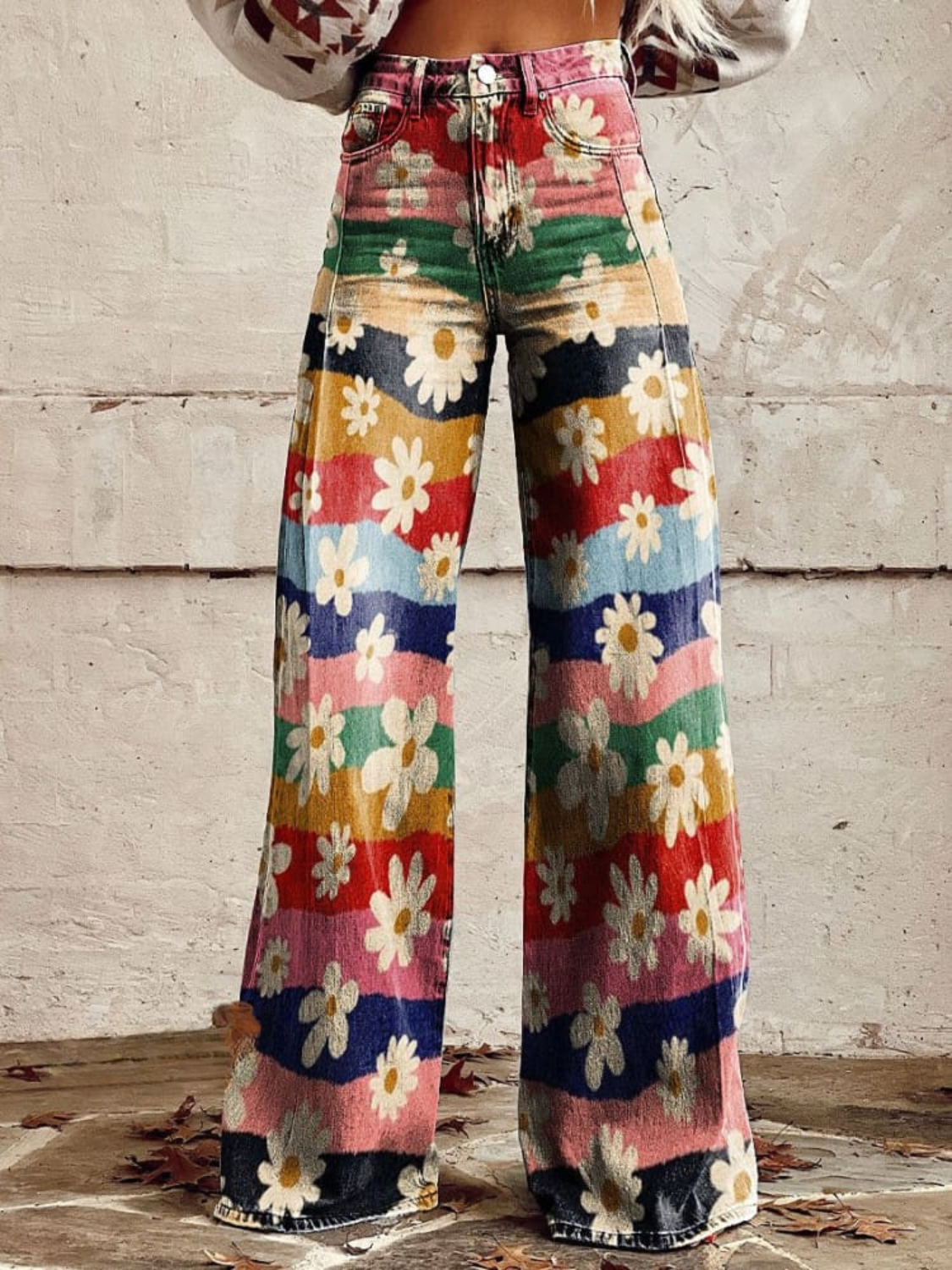 Lovisa | Léon™ - Stilfulla Blommiga Byxor