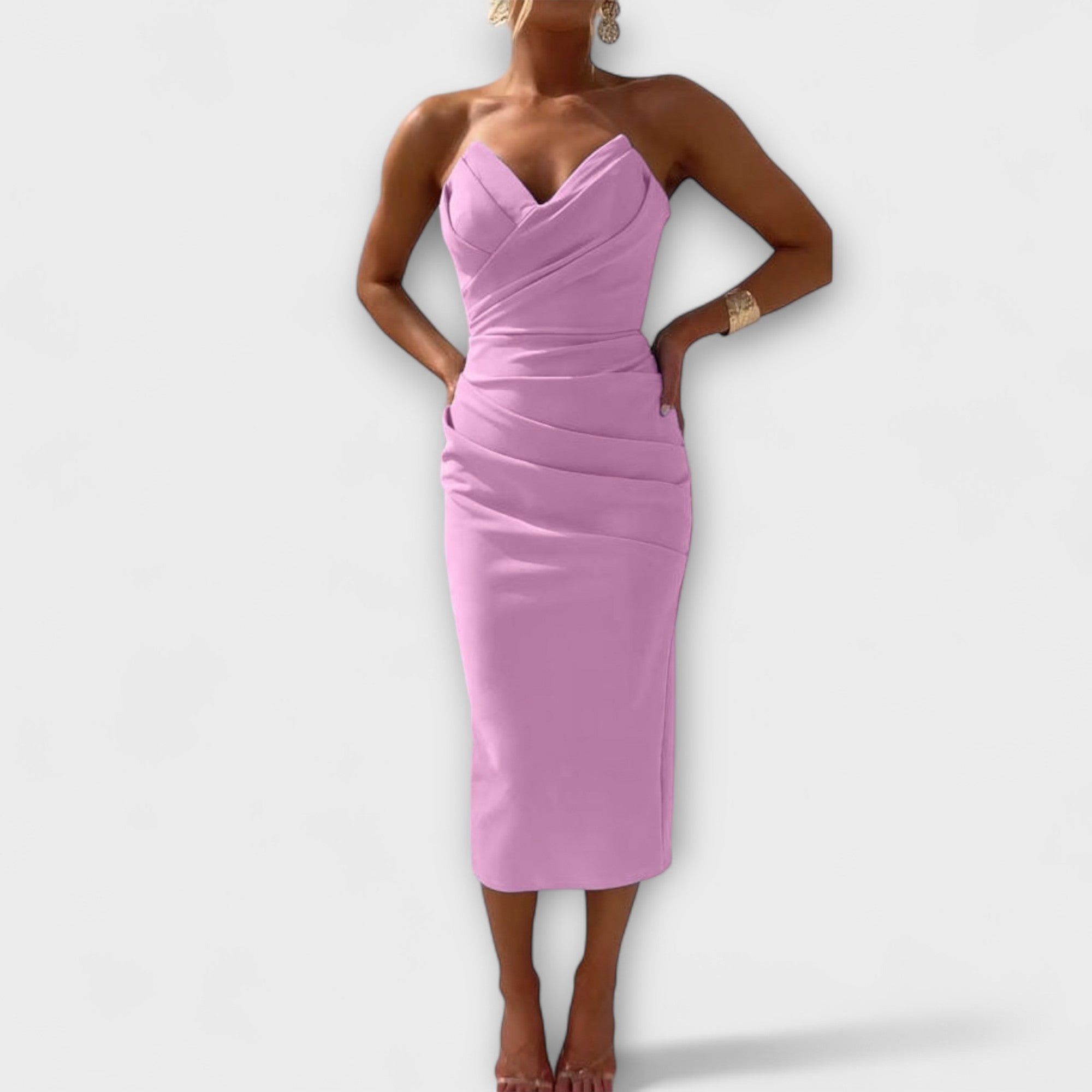Stina | Elegant Off-Shoulder Klänning