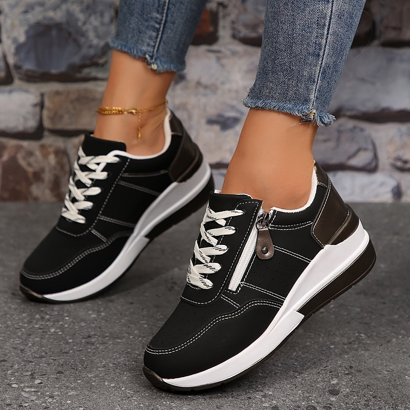 Sara | Steplume – Stödjande Dragkedjesneakers