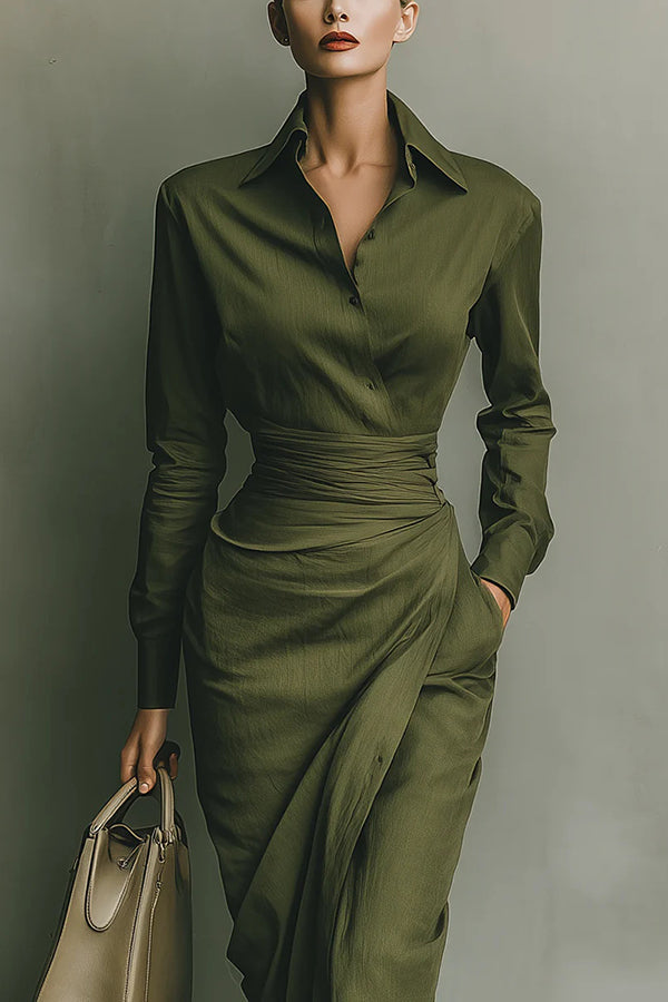 Frida | Wrap-Style Maxi Klänning