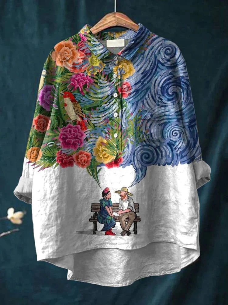 Ulrika | Oversized T-shirt med hundmotiv, svart bomull