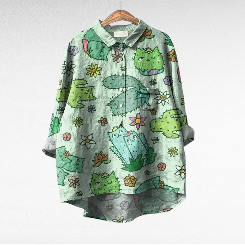 Thérèse | Elegant Linne Sommarblus