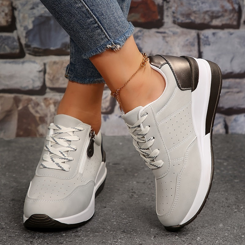Sara | Steplume – Stödjande Dragkedjesneakers
