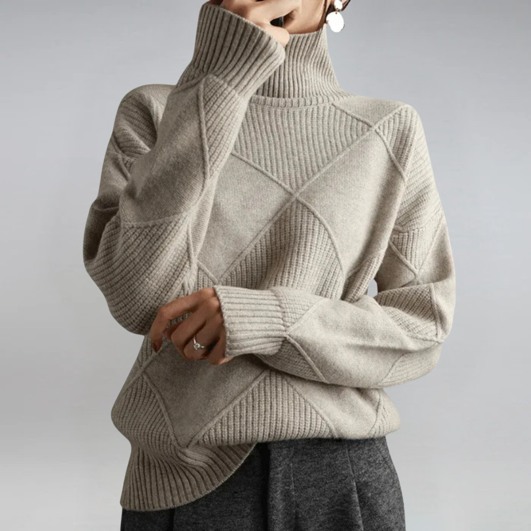 Lena | Lyxig Turtleneck Tröja