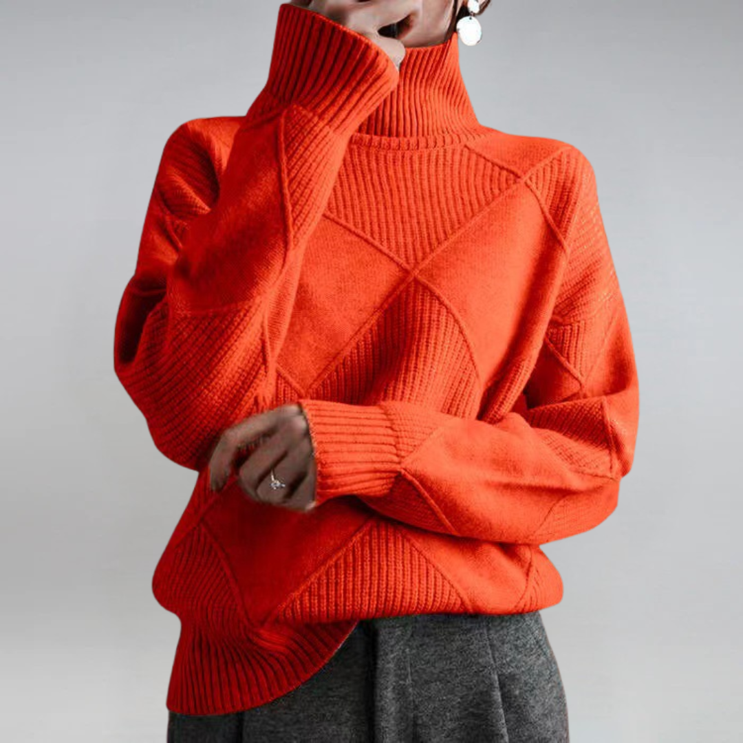 Lena | Lyxig Turtleneck Tröja