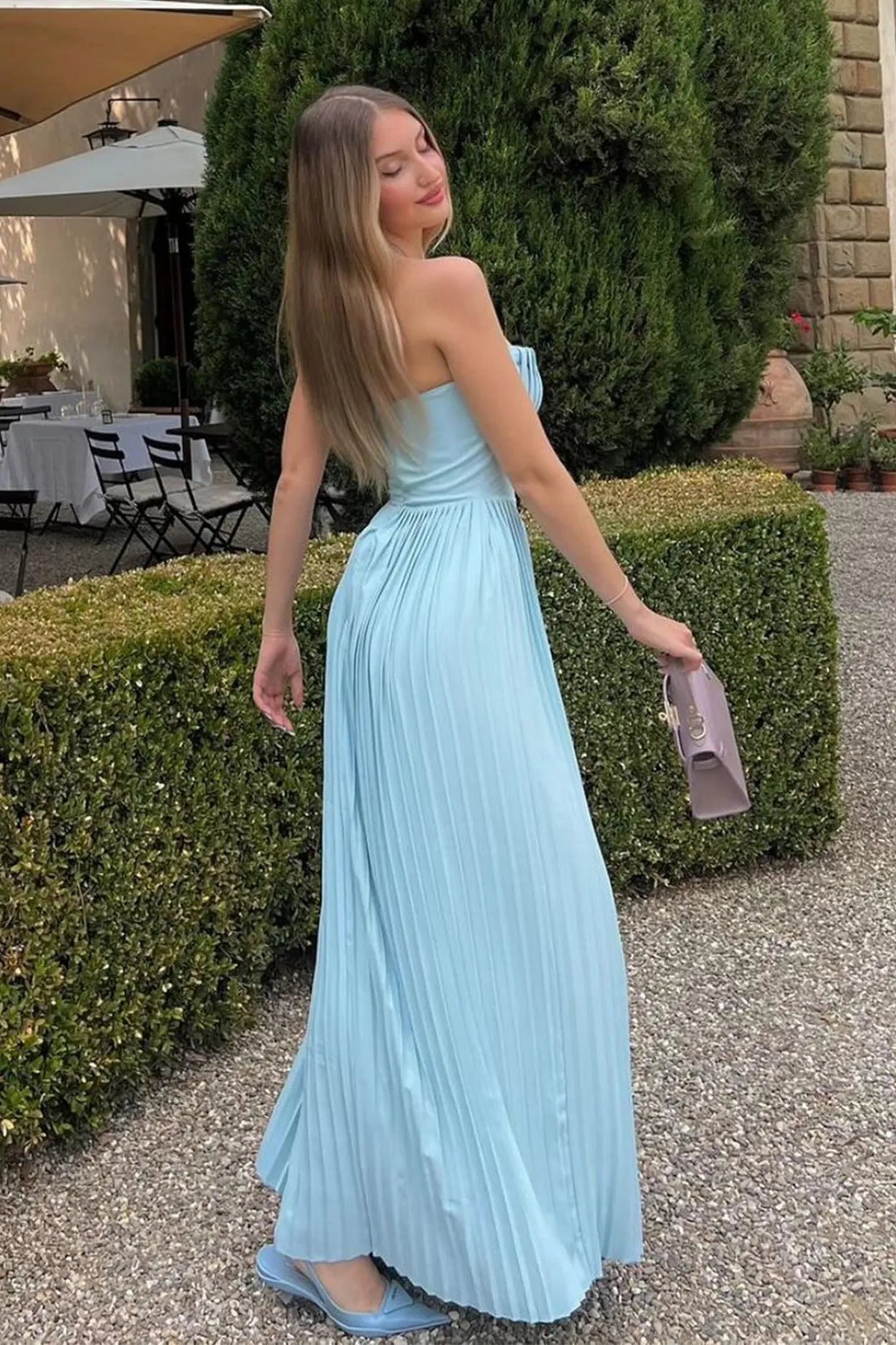 Sofia | STYLISH STRAPLESS MAXI KLÄNNING