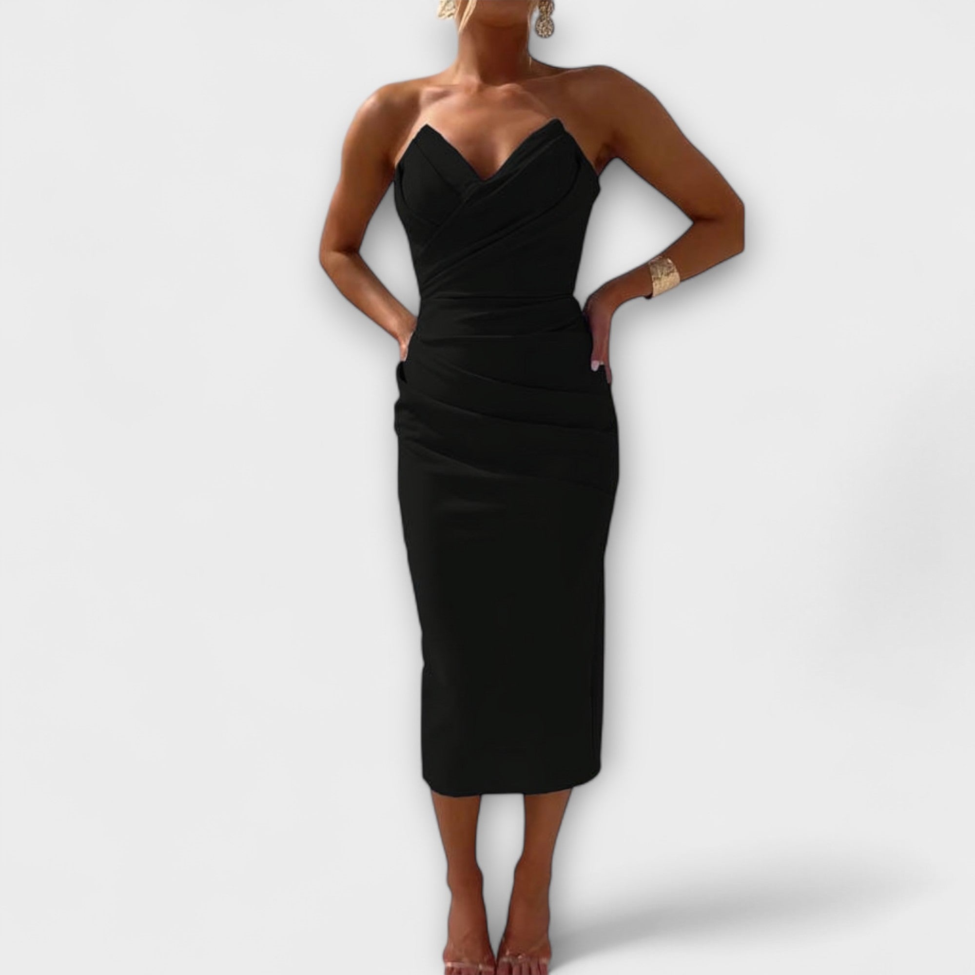 Stina | Elegant Off-Shoulder Klänning