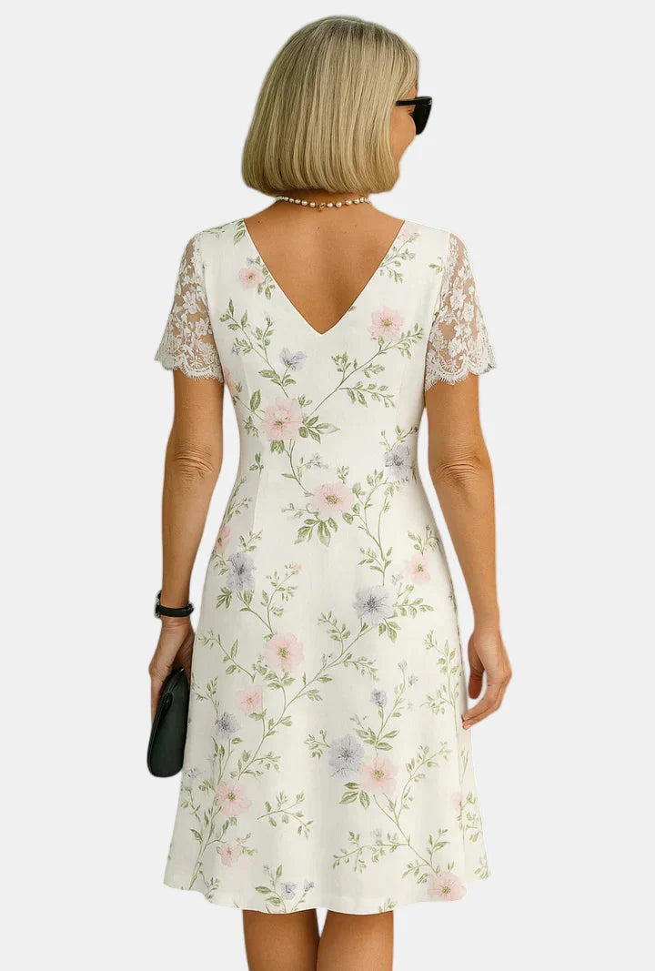 Yvonne | Elegant Midi Klänning i Svart