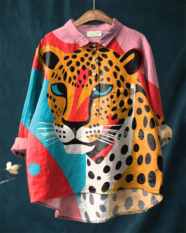 Stina | Simba™ - Leopardkonst T-shirt