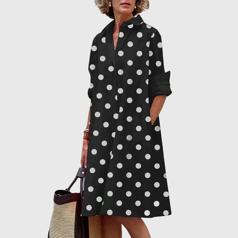 Alma | Elegant Klänning Med Fickor
