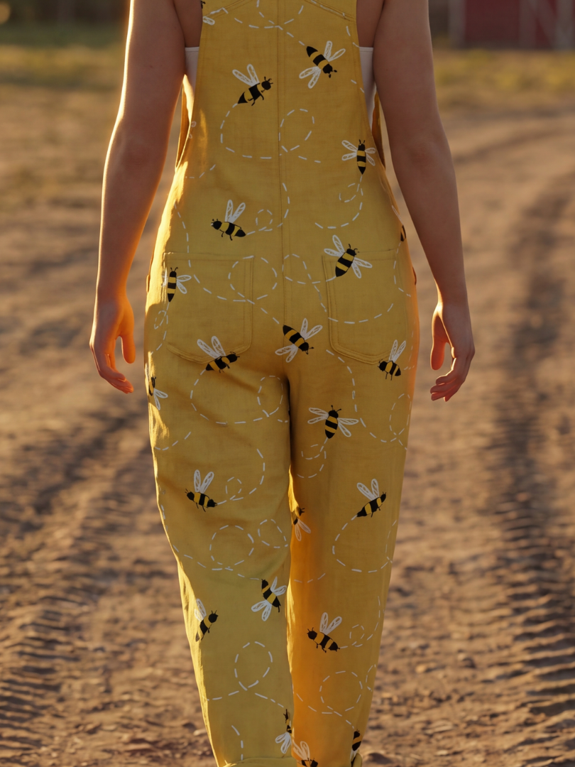 Sofia | Ljus jumpsuit i honungsgul färg