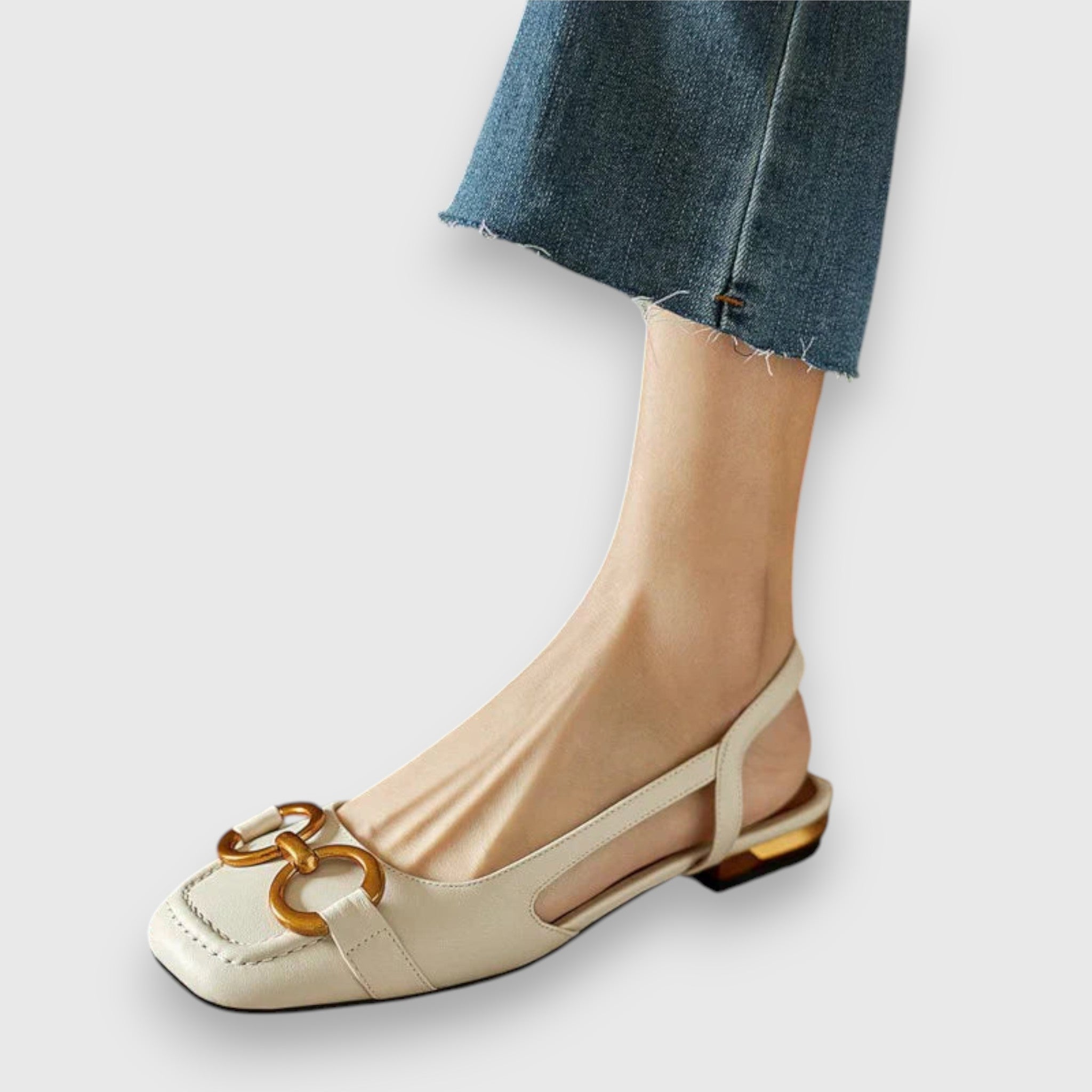 Agnes | Bekväma sandaler i beige läder