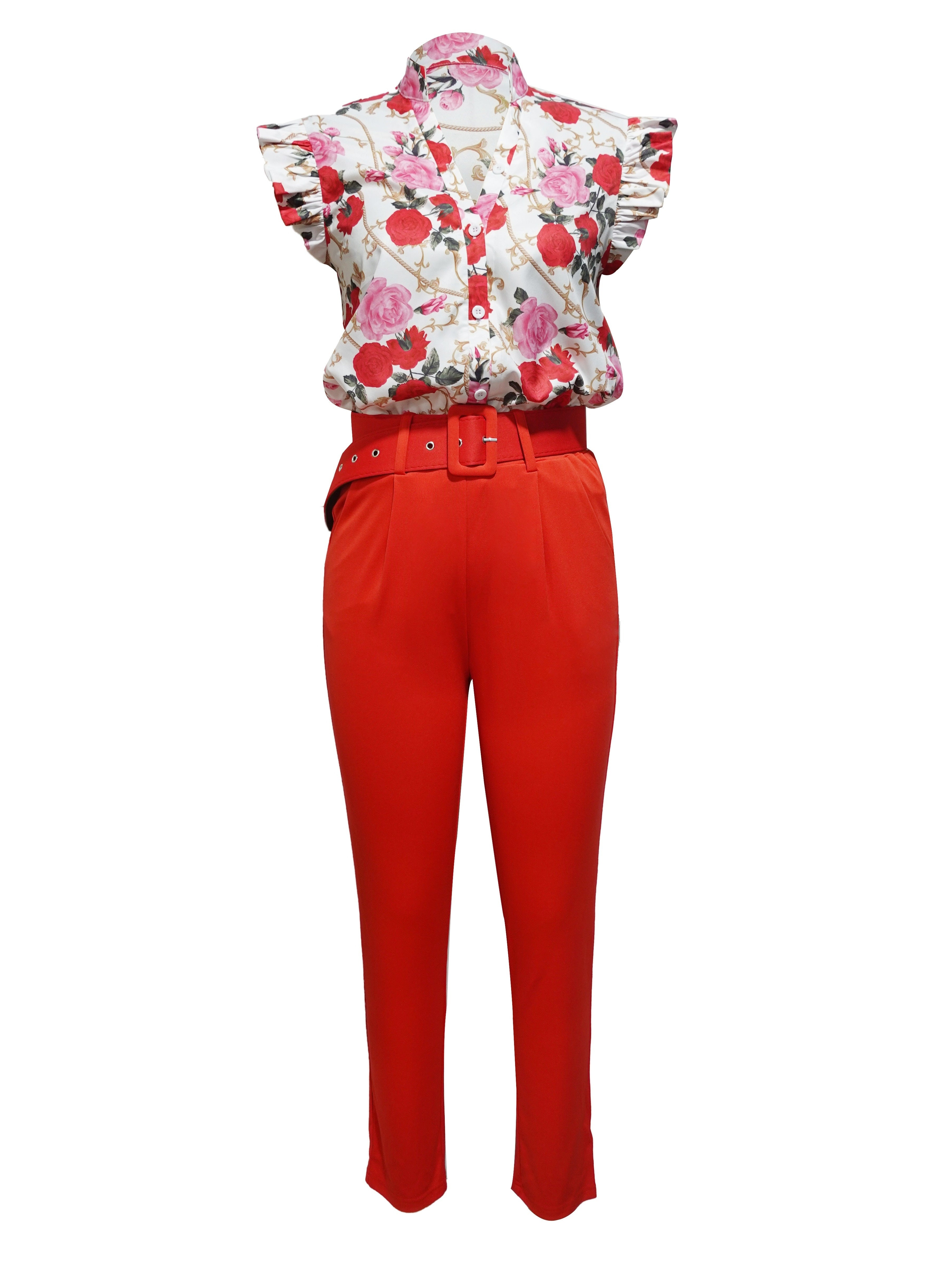 Rainie - Stilig Set med Volangärmar