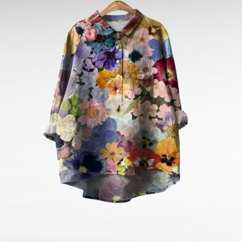 Élodie | Elegant Linne Sommarblus