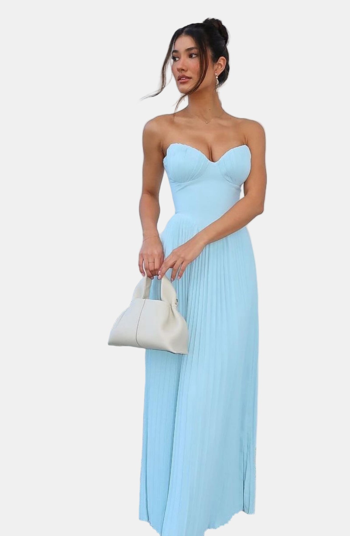 Sofia | STYLISH STRAPLESS MAXI KLÄNNING
