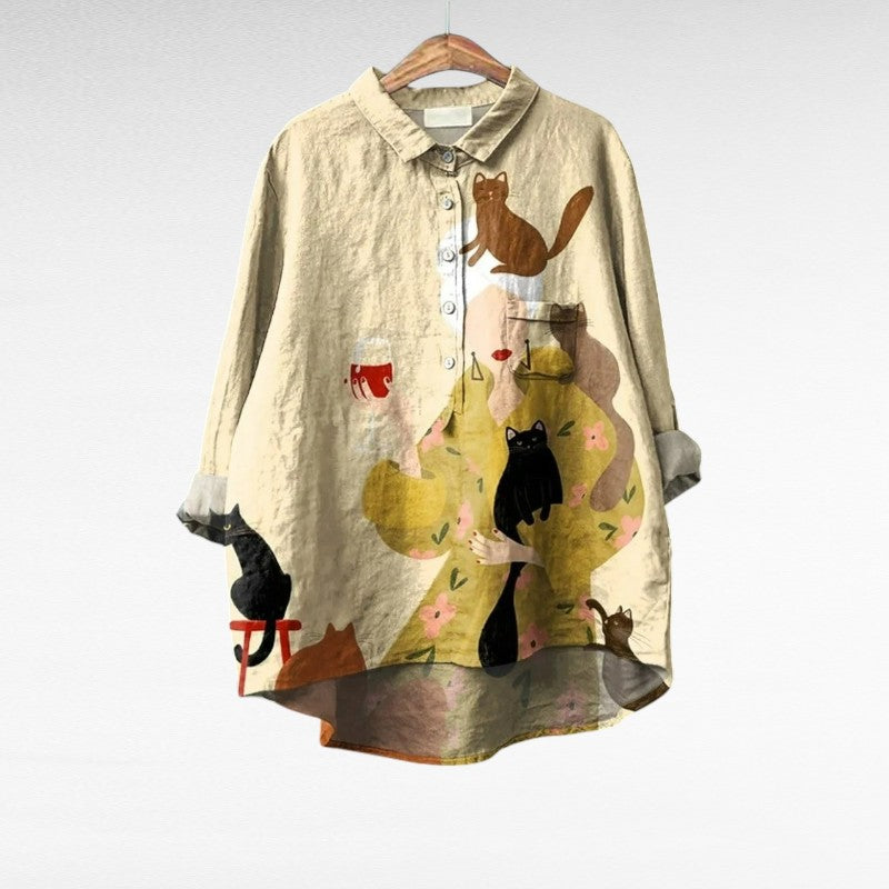 Ariane | Elegant Linne Sommarblus