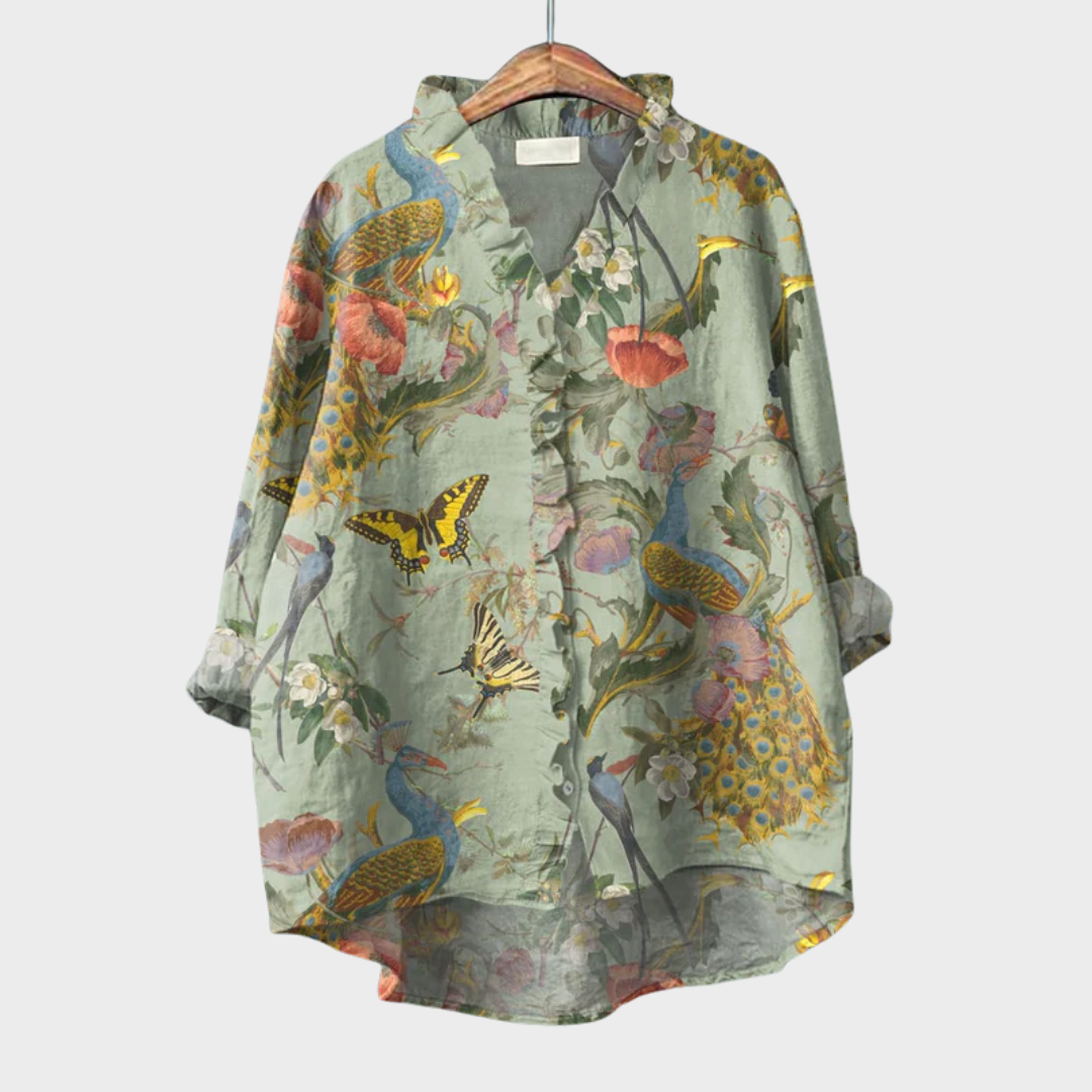 Scarlett | Elegant Linne Sommarblus