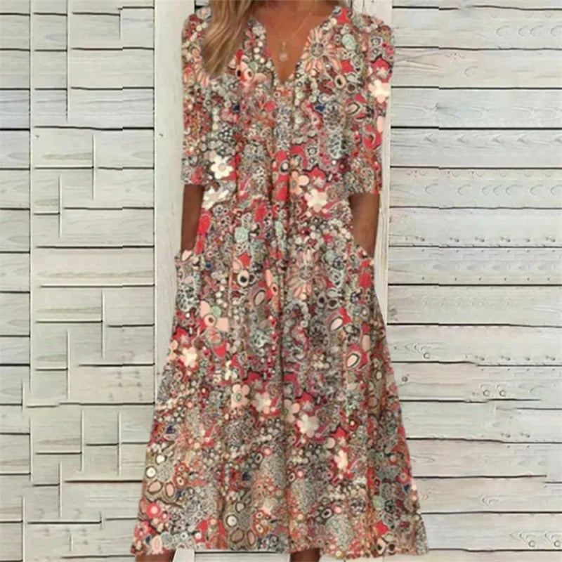 Ester | BEKVÄMT LÅNGÄRMAD SOMMARKLÄNNING