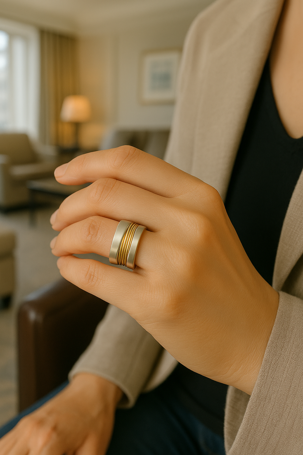 ANNA | SILVER-GULD RING