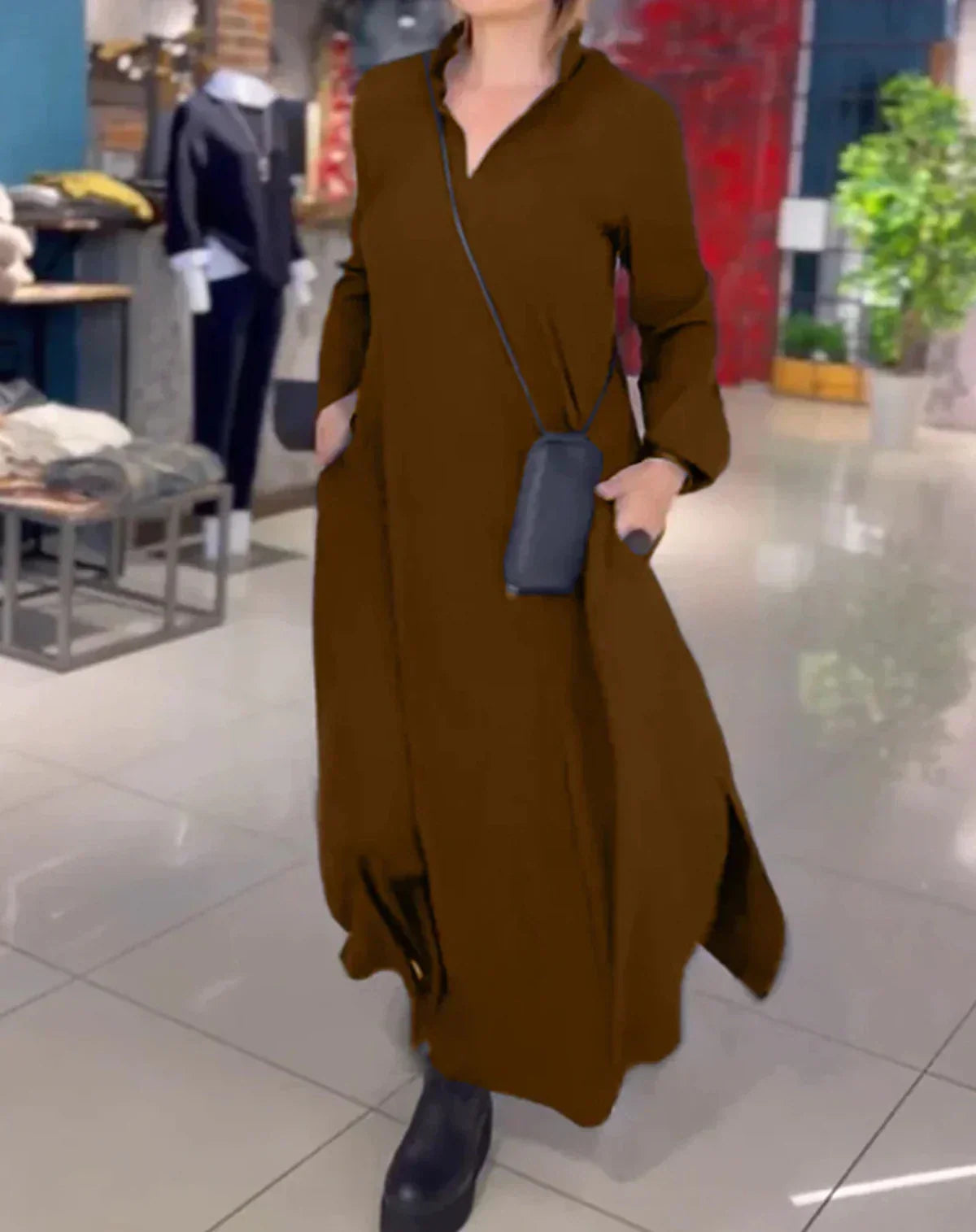 Lisa | Elegant Lång Maxi Klänning