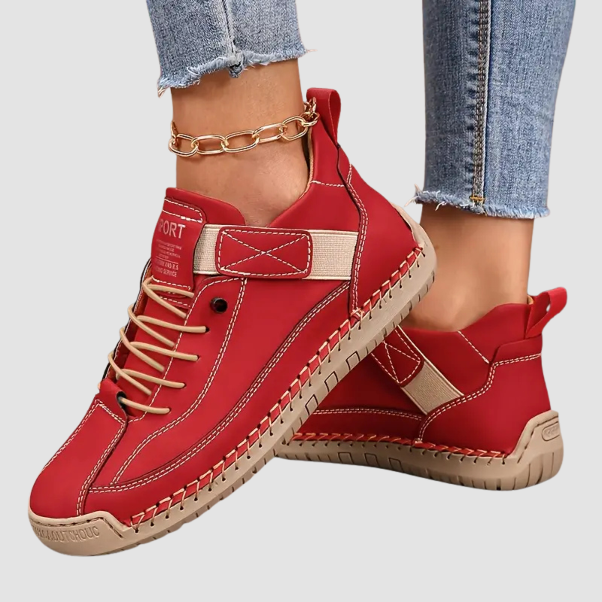 Lovisa | Vita ortopediska sneakers med stödande design