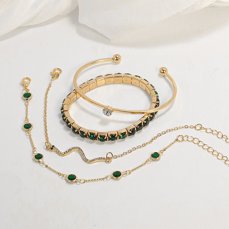 Elin | Elegant guldarmbandsset med klassisk design