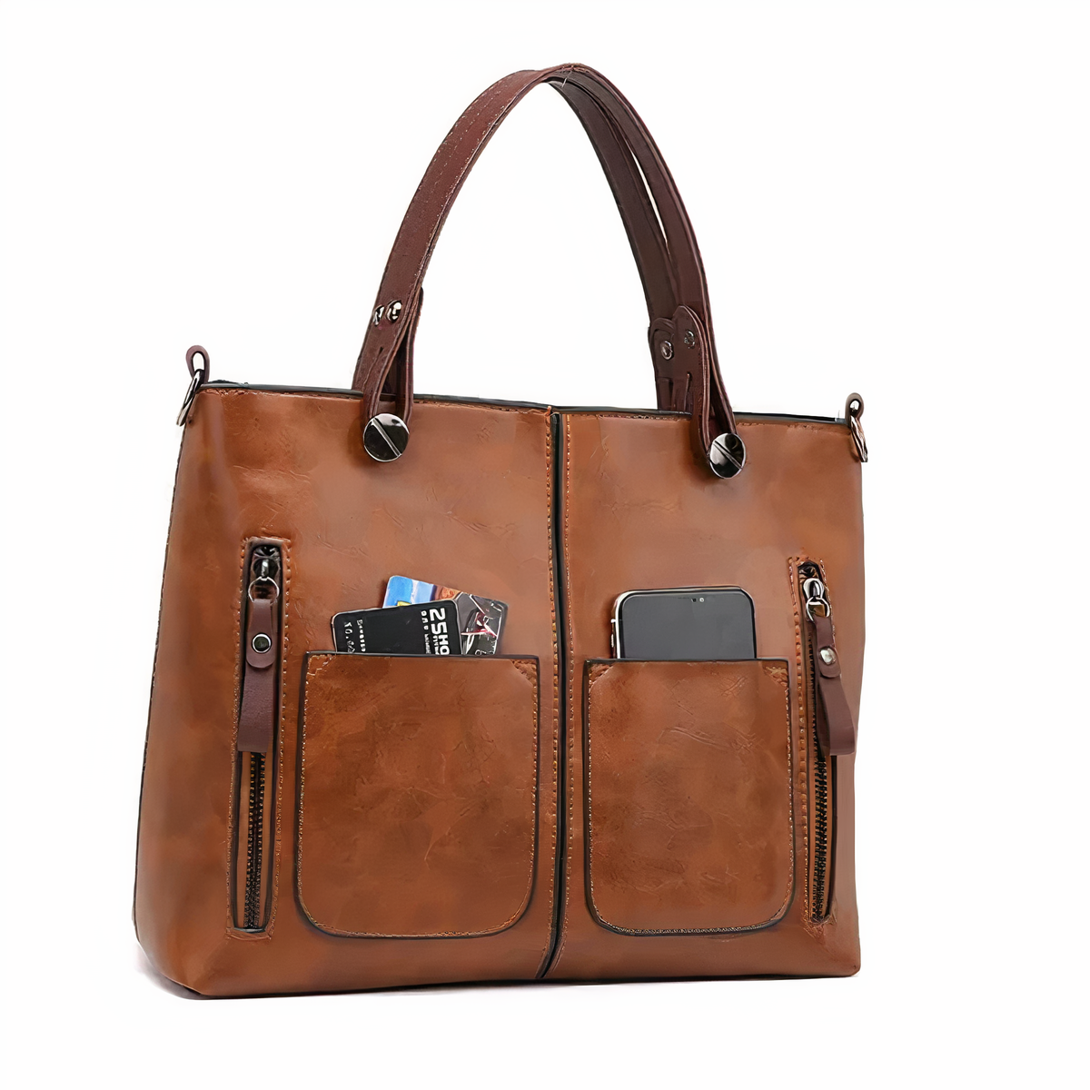 Maria | Ikonisk Retro PU Läder Crossbody Handväska