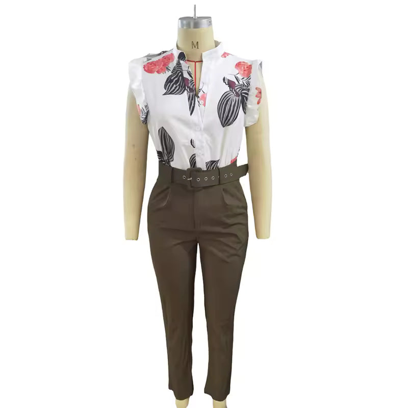 Rainie - Stilig Set med Volangärmar