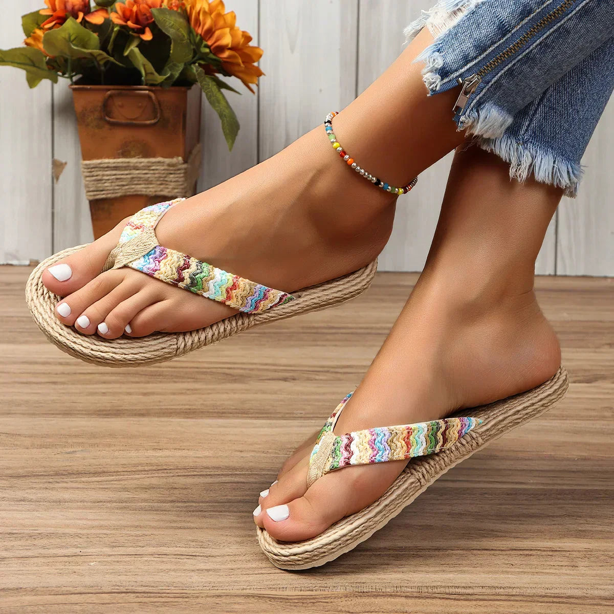 Sara | Flätade Flip-Flops