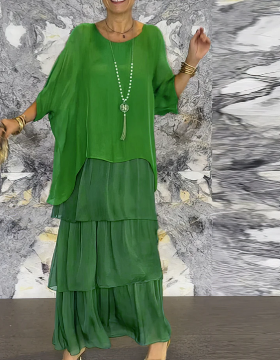 Lara | Elegant Flödande Maxiklänning