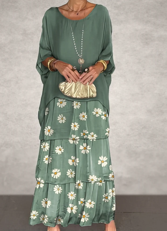 Lara | Elegant Flödande Maxiklänning