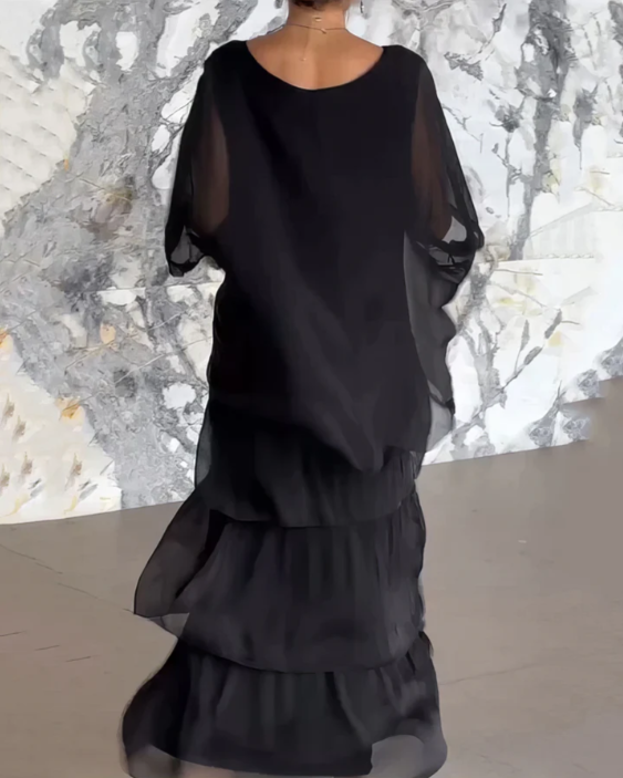 Lara | Elegant Flödande Maxiklänning