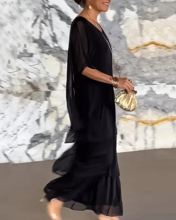 Lara | Elegant Flödande Maxiklänning