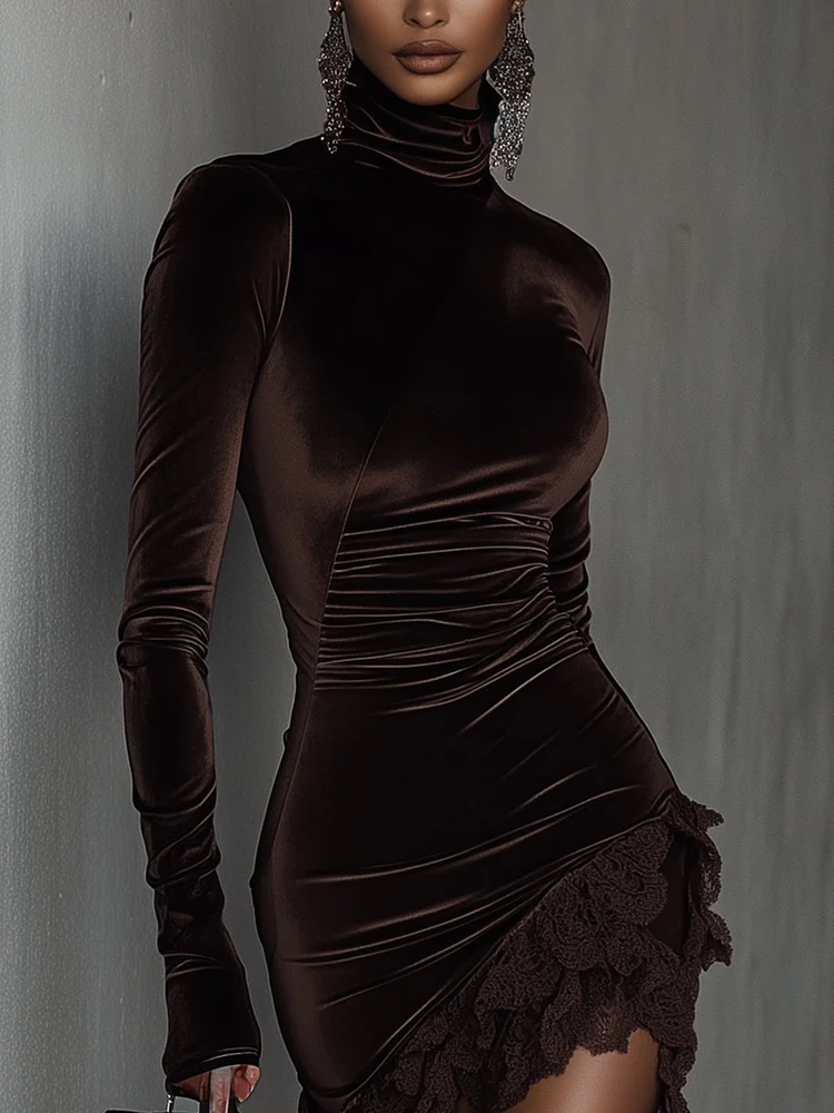 Mini klänning i sammet Chiara