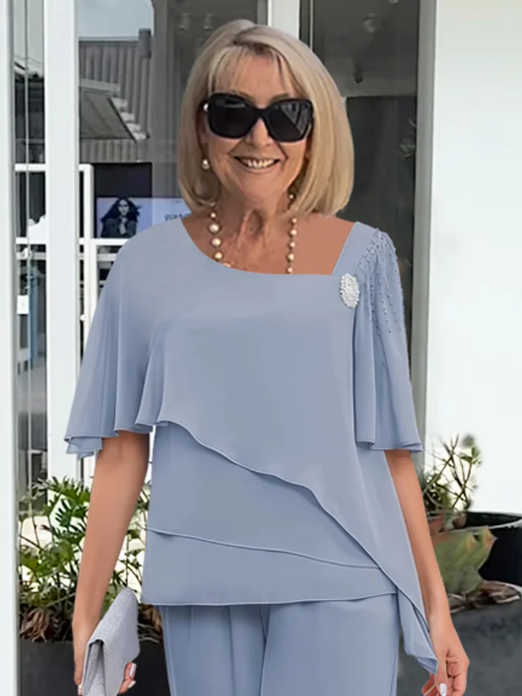 Rebecka | Flödesset i svart med elegant drapering, flera färger och storlekar