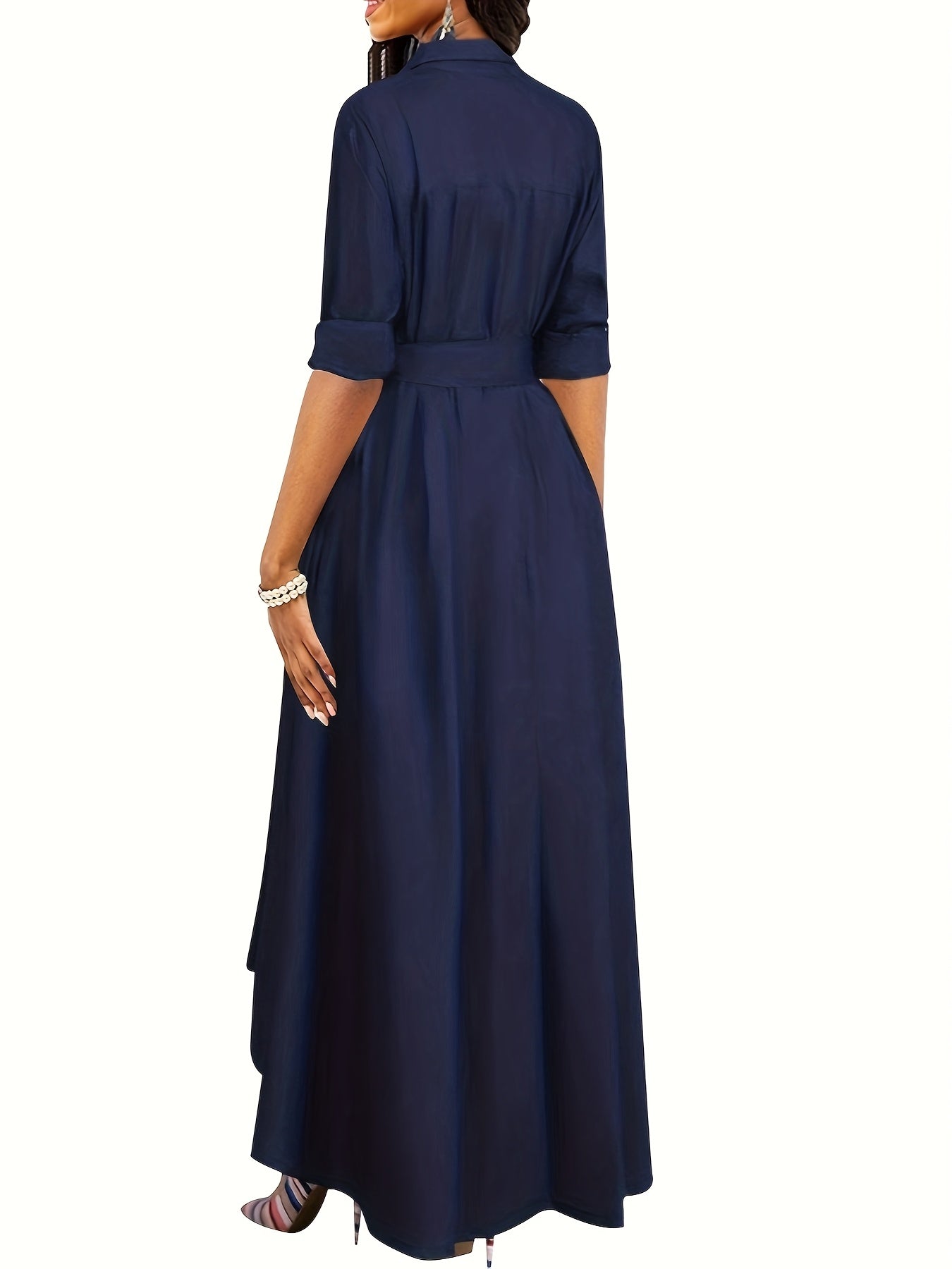 Agnes | Semester Perfekt Knapplist Maxi Klänning