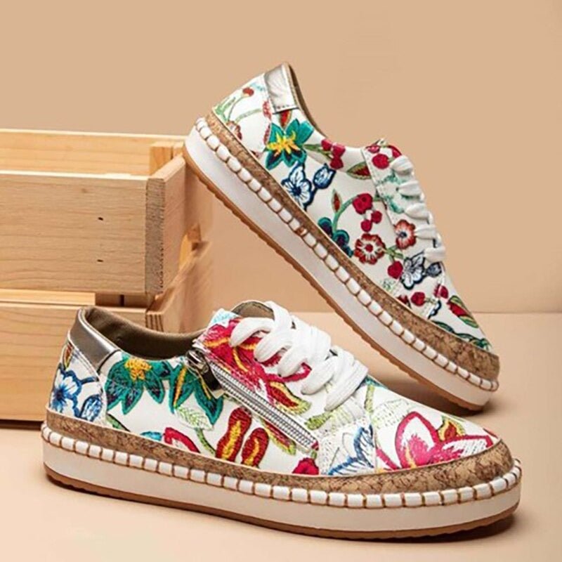 Lisa | Steplume – Ortopediska Sneakers med Mönster