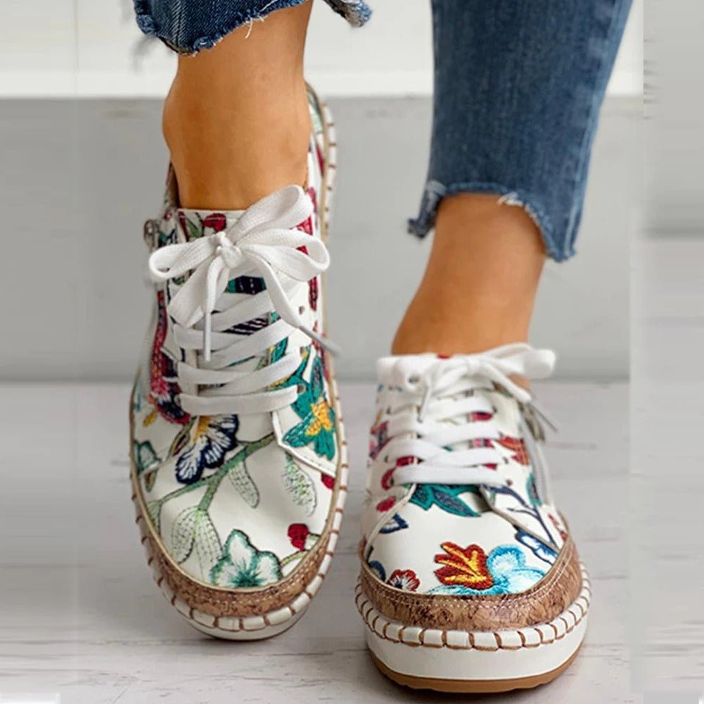 Lisa | Steplume – Ortopediska Sneakers med Mönster