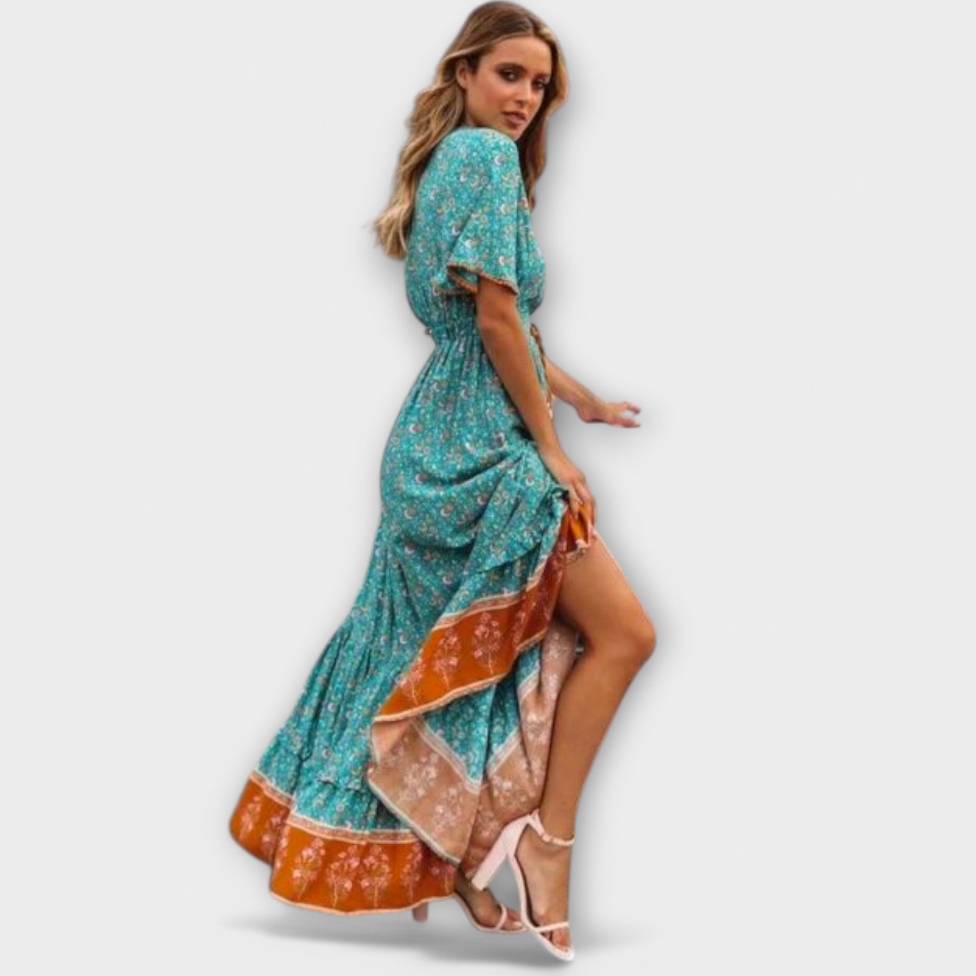 Annika | Boho Maxi Klänning