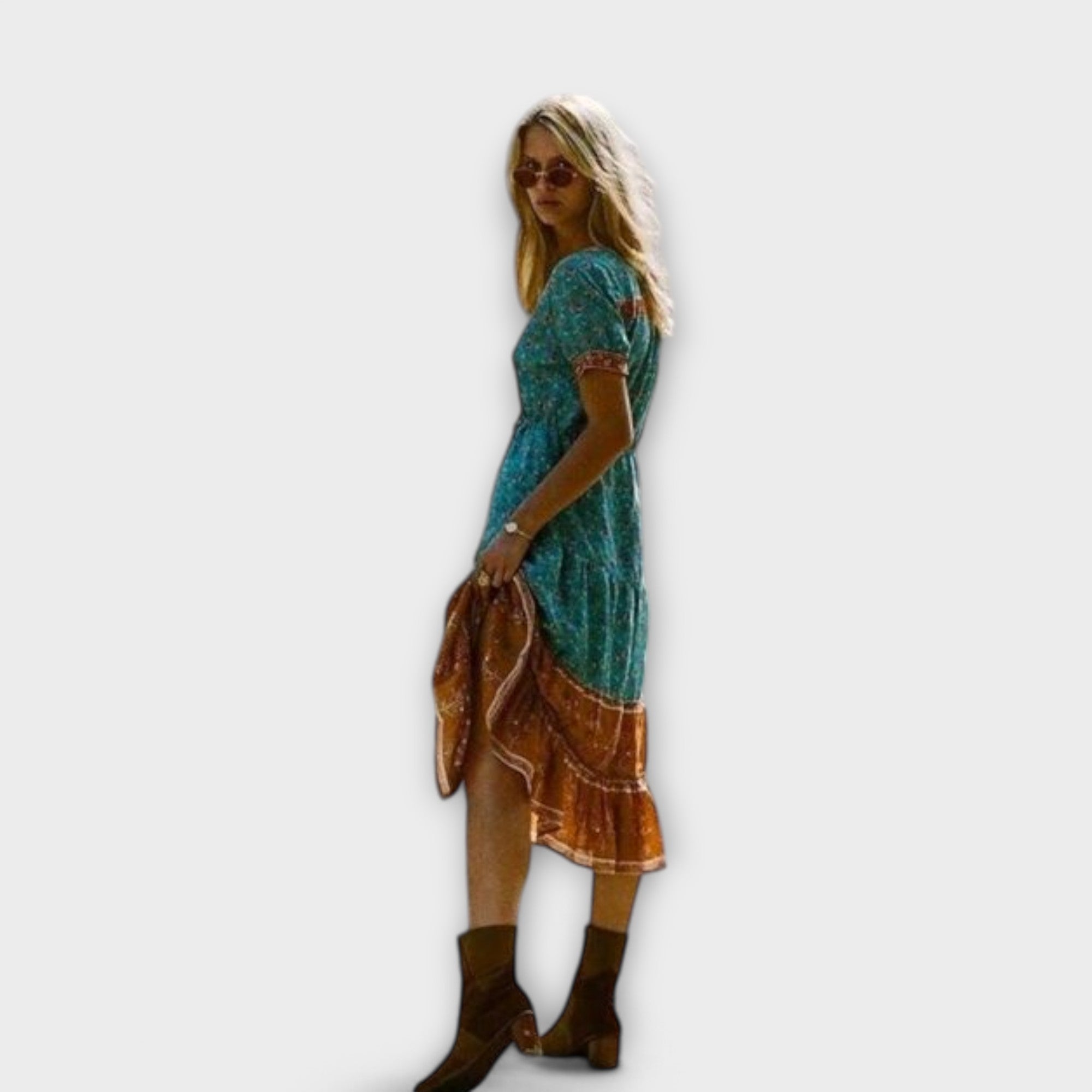 Märta | Boho Midi Klänning