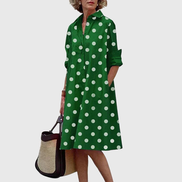 Alma | Elegant Klänning Med Fickor