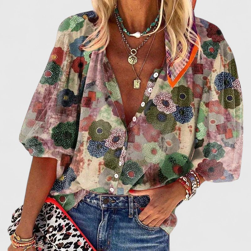 Petra | Blommig Blus