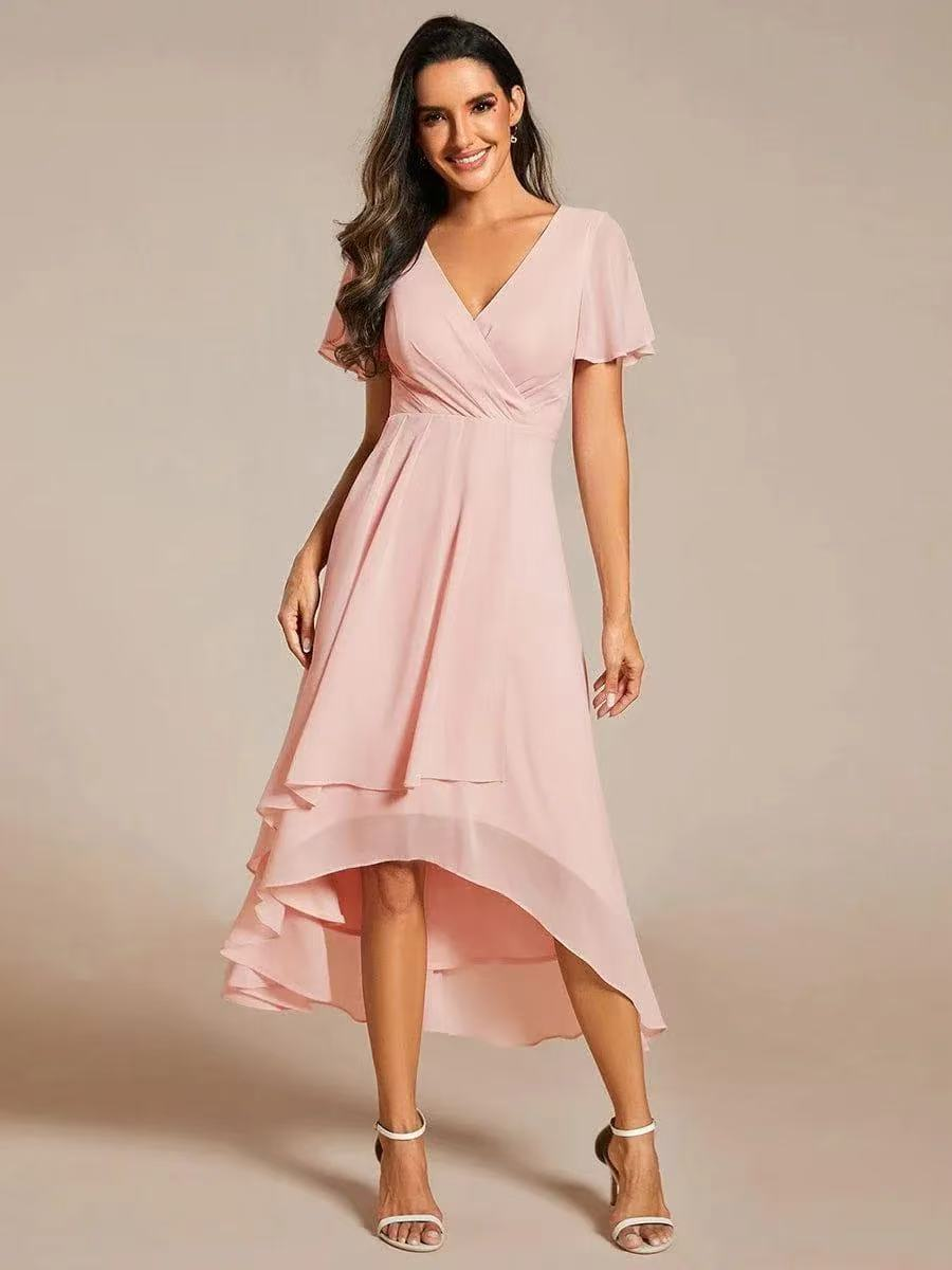 Karin | Shimmer Chiffon Elegance Dress