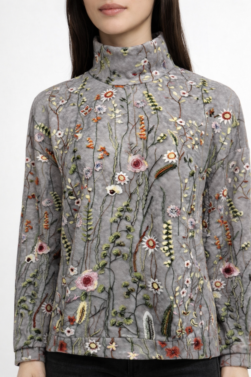Emma | Klassisk Vintage Blommig Tröja