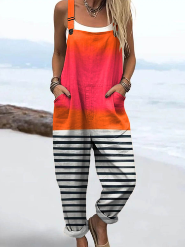 AMBER | STILIGT ABSTRAKT MĂNSTRET JUMPSUIT